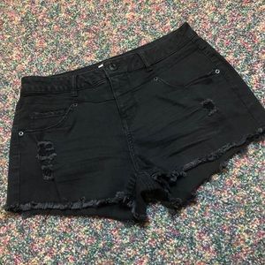 🎉EUC Black Jean Shorts
